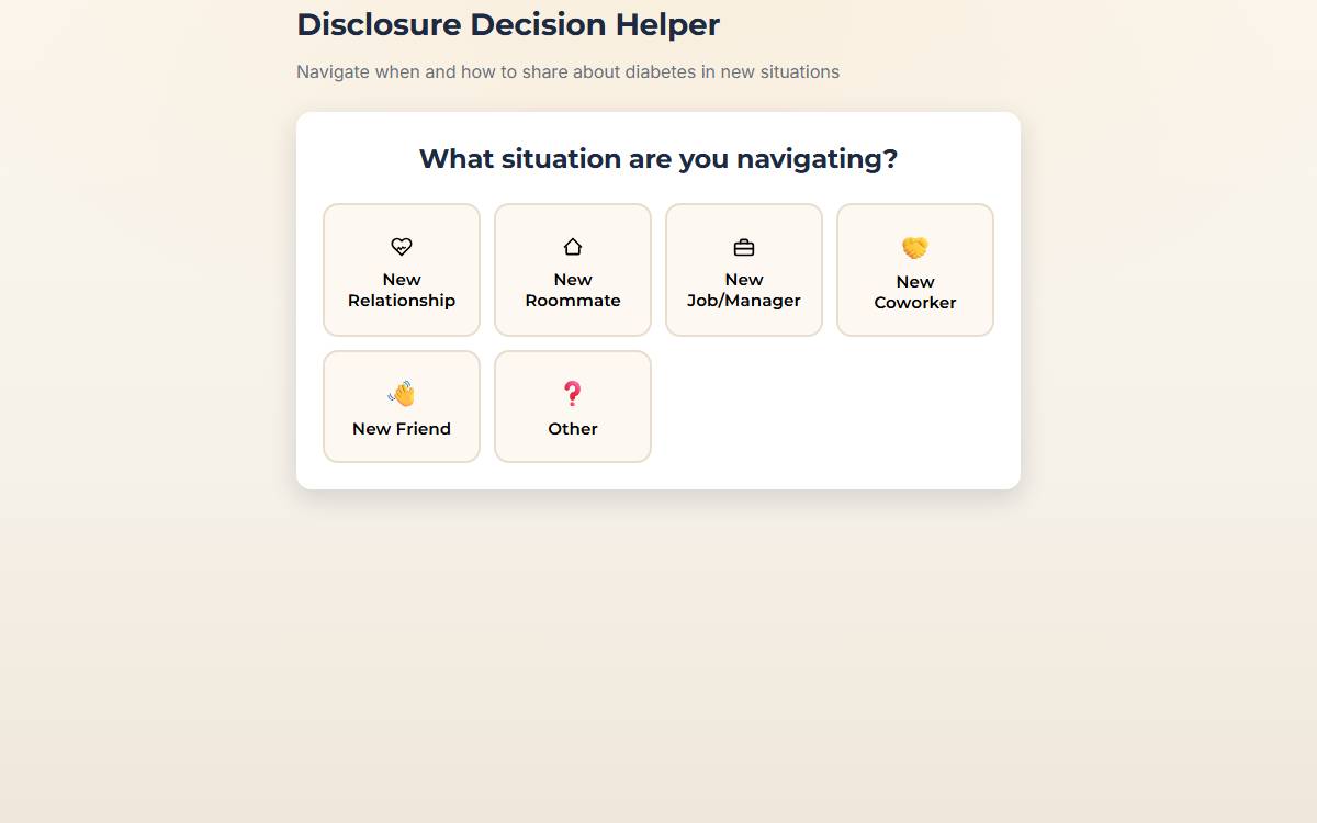 Disclosure Decision Helper screenshot