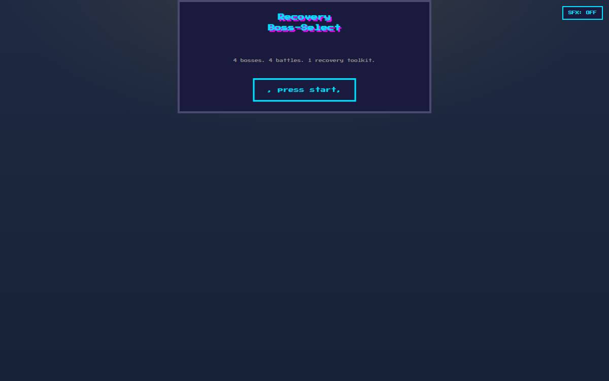 Recovery Boss Select screenshot
