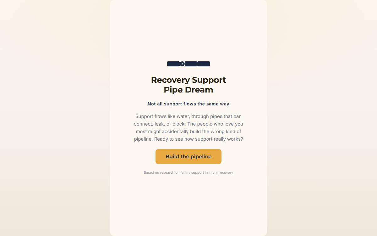 Recovery Support Pipe Dream screenshot