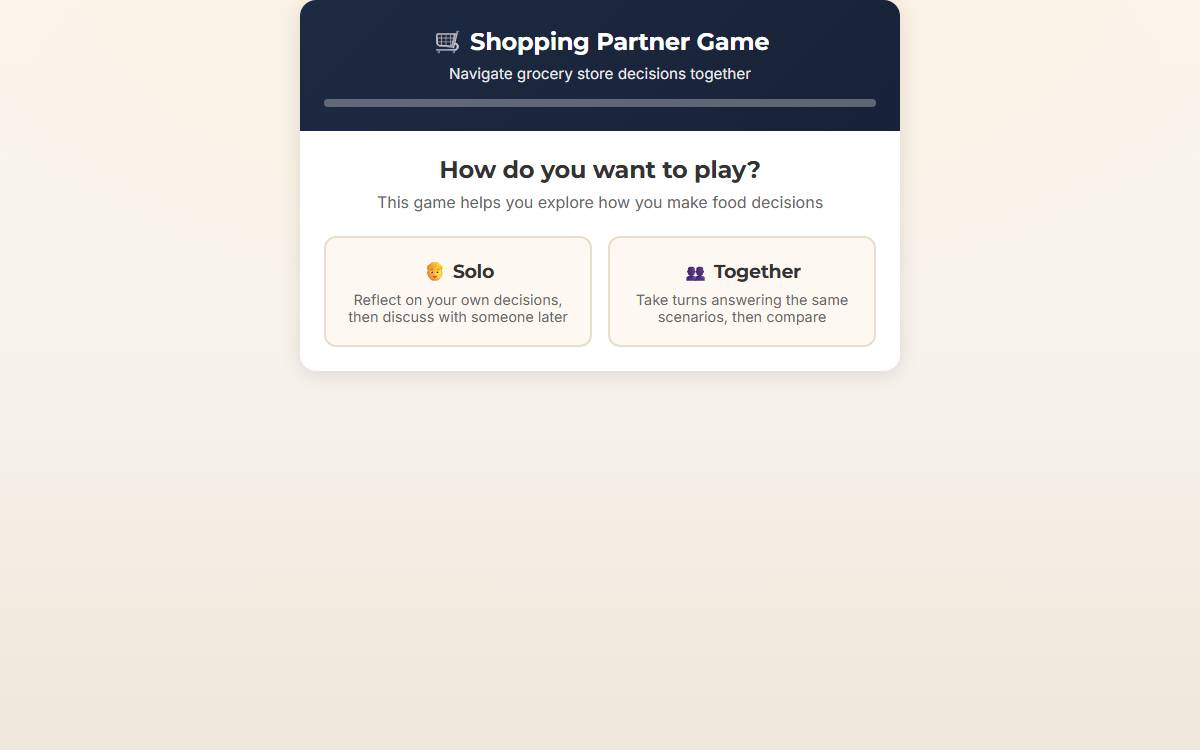 Shopping Partner Game screenshot