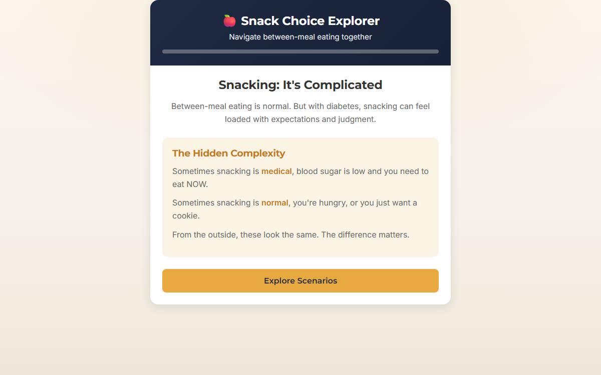 Snack Choice Explorer screenshot