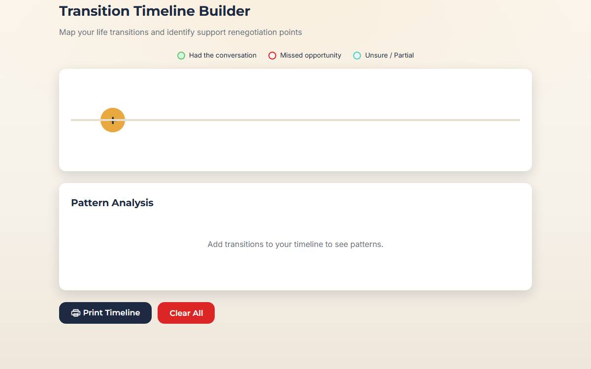 Transition Timeline Builder screenshot
