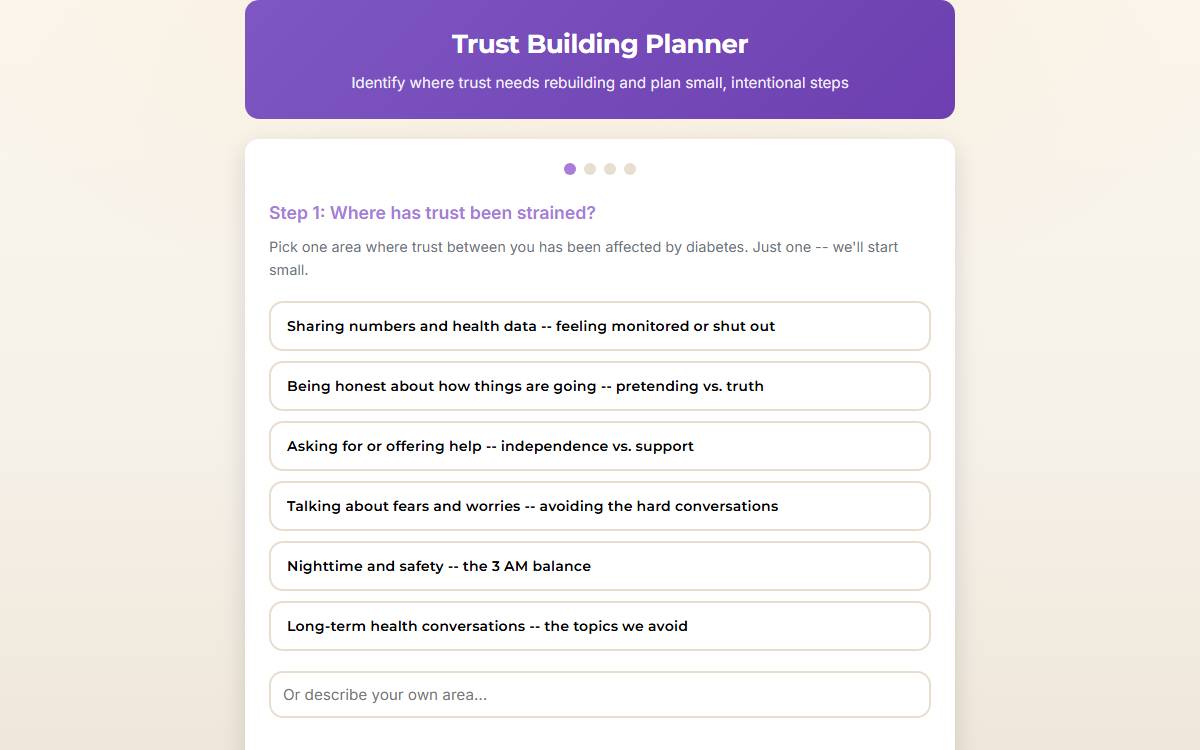 Trust Building Planner screenshot